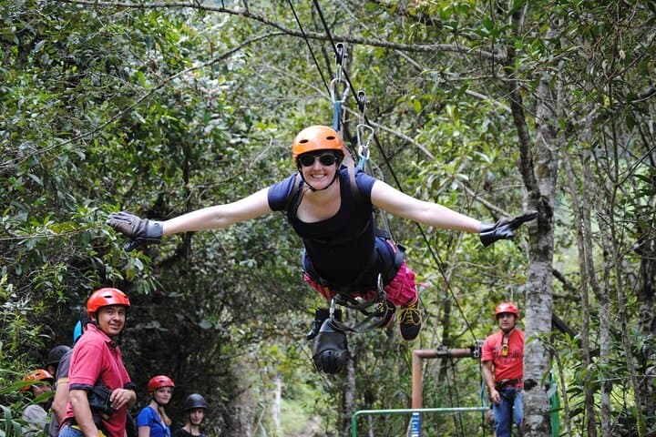 2000m Canopy Zipline Circuit in Baños: Six-Line Adventure Over Canyons