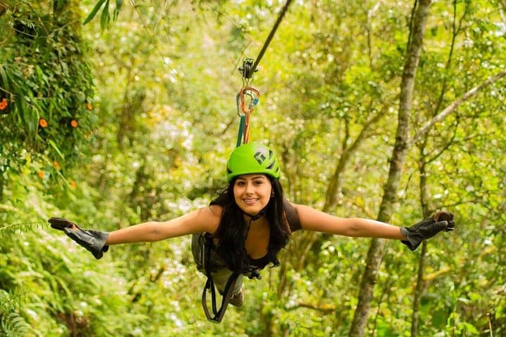 Baños 2000m Zipline Circuit: Six-Line Canopy Adventure Near Tungurahua photo 1