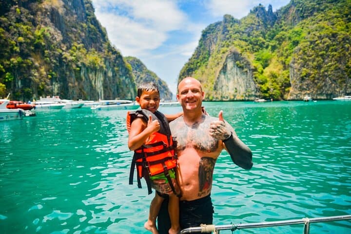 Phi Phi & Krabi 4 Islands Speedboat Sunset Tour — Snorkel Maya Bay & Pileh Lagoon