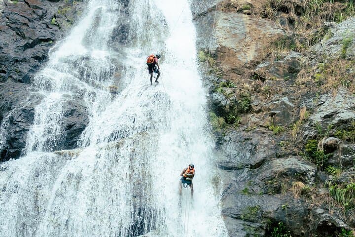 Canyoning the Caldera Waterfalls: Intermediate Rappels & Ferrata near Boquete