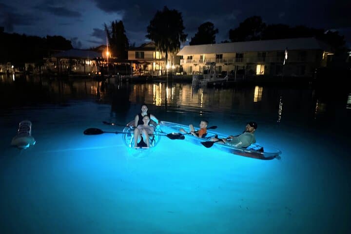 Clear Kayak Sunset and Glow Tour at Three Sisters Springs, Crystal River