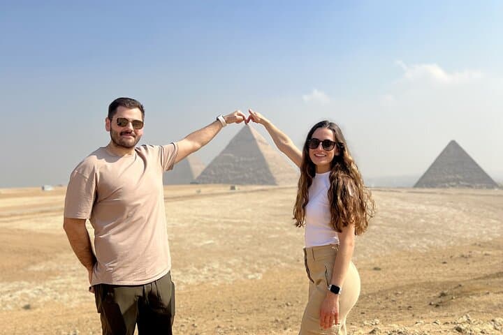 Private Giza Pyramids Half-Day Tour with Sunset Felucca Ride on the Nile photo 1
