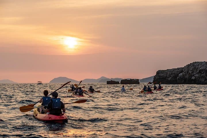 Dubrovnik Sunset Kayak and Snorkel Tour with Wine — 2–3 Hour Coastal Paddle photo 2