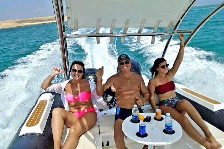 Private Hurghada Dolphin House Speedboat & Snorkeling Tour
