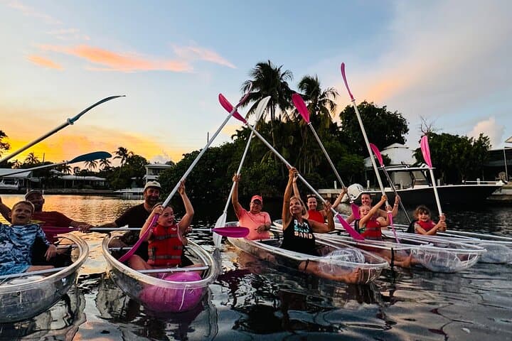 Night Kayak in Key West's Luminous Lagoon — LED Clear-Bottom Adventure photo 4