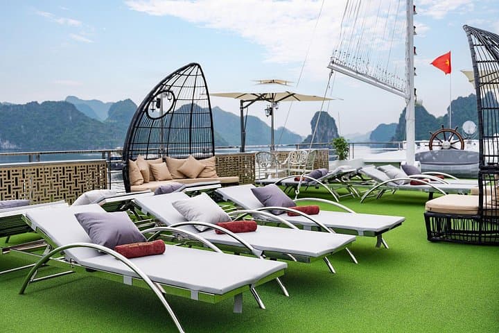 Halong Bay Hercules Premium Day Cruise from Hanoi — Buffet, Caves & Kayaking photo 3