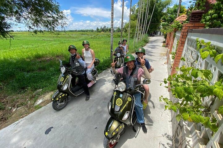 Hoi An Vespa Adventure: Hidden Old-Town Alleys, Countryside & Bamboo Basket Boat photo 3
