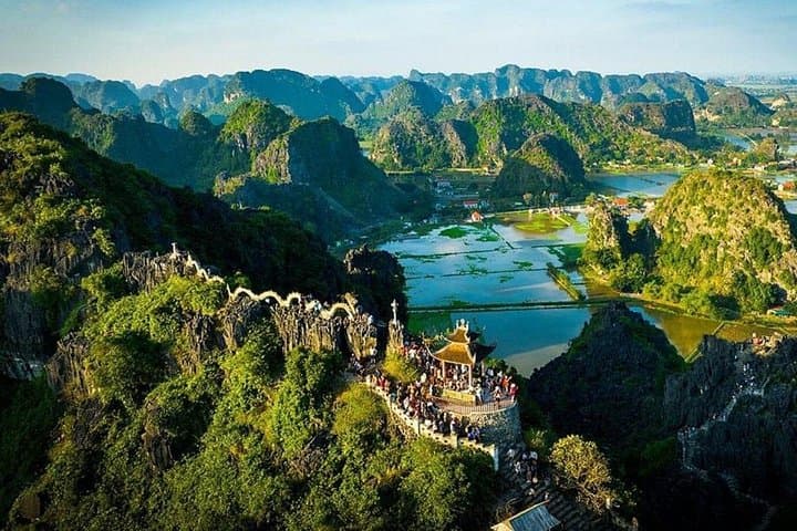 Day Trip from Hanoi to Tam Coc, Hoa Lu & Mua Cave — Sampan Rides, Village Bikes, and Mountain Viewpoints photo 1