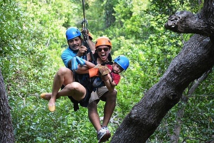 Soar and Explore: Zipline, Hiking & Suspension Bridge Adventure in Roatan photo 2