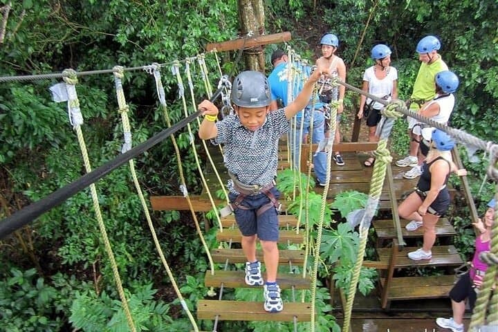 Soar and Explore: Zipline, Hiking & Suspension Bridge Adventure in Roatan