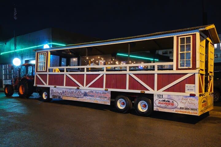 Nashville Nighttime Hayride: 90-Min Tractor Tour of Broadway, Riverfront & Music Row photo 1