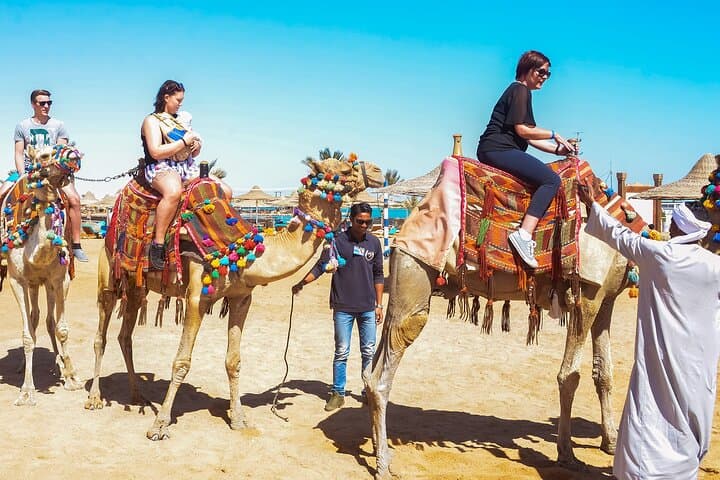 Hurghada Desert Camel Ride and Bedouin-Guided Sunset Safari photo 3