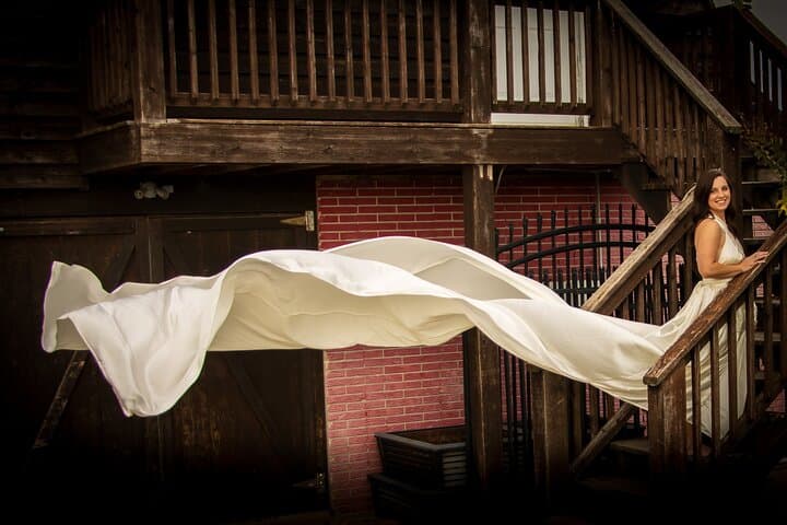 Flying Dress Photo Session in St. Louis — Forest Park, Winery & Covered Bridge photo 4