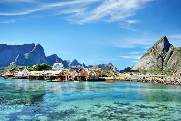 Full-Day Private Lofoten Tour from Svolvær — Reine, Haukland & Henningsvær