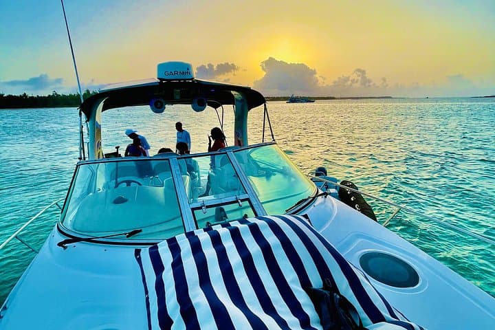 Punta Cana Sunset Yacht Cruise with Snorkeling, Private Beach & Natural Pool