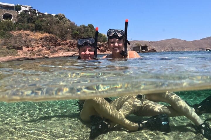 Explore Panormos: Mykonos Private Snorkel, Kayak & Nature Tour