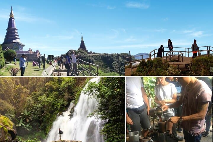 Doi Inthanon Day Trip: Twin Pagodas, Waterfalls & Karen Village Soft Hike