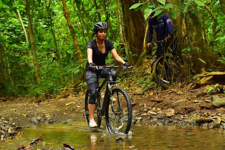 Puntarenas Rainforest Mountain Bike and Tarcoles River Crocodile Boat Tour photo 1
