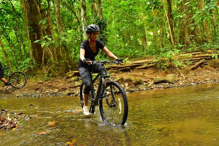 Puntarenas Rainforest Mountain Bike and Tarcoles River Crocodile Boat Tour photo 3