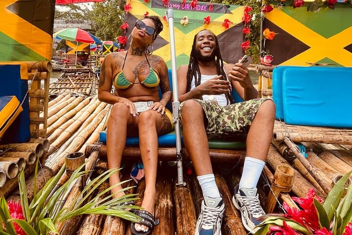 Bamboo Rafting on Montego Bay: Coconut Water Cruise and Limestone Massage Experience