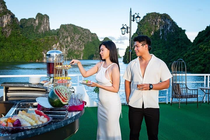 Luxury Halong Bay Cruise from Hanoi — Jacuzzi, Kayak & Sunset Party photo 2