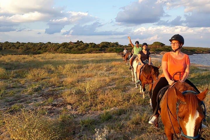 Sunset Horse Riding on Orosei Beach: Coastal Trail Along the Cedrino