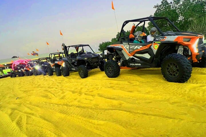 Dubai Evening Desert Dune Buggy and Buffet Safari: Self-Drive Polaris Adventure at Sunset photo 1