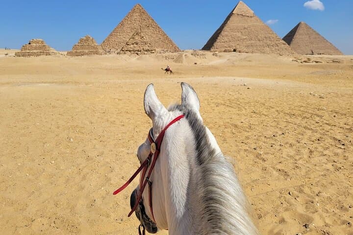 Sunrise Horseback Ride Around the Pyramids of Giza — Private Transfer & Drinks photo 4