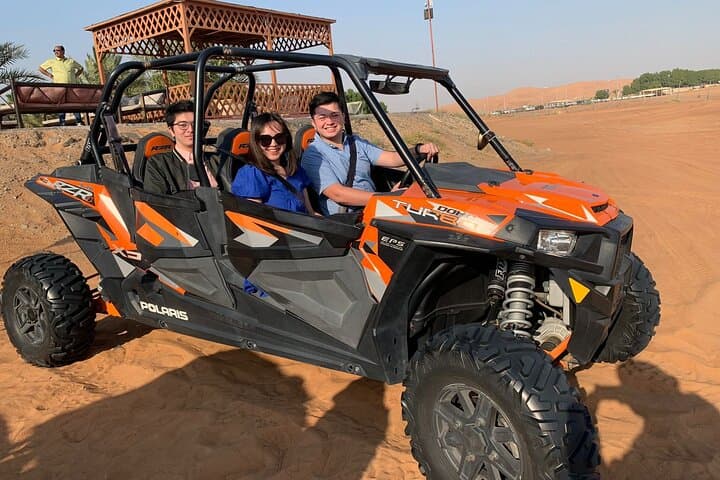 Dubai Lahbab Evening Desert Safari with 1-Hour Buggy, Dune Bashing & Camp Dinner