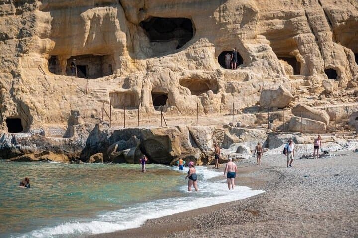 Matala, Botanic Garden & Agia Galini Day Tour from Rethymno