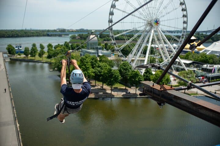 Montreal Zipline Adventure — Fly Over the Old Port from the Clock Tower