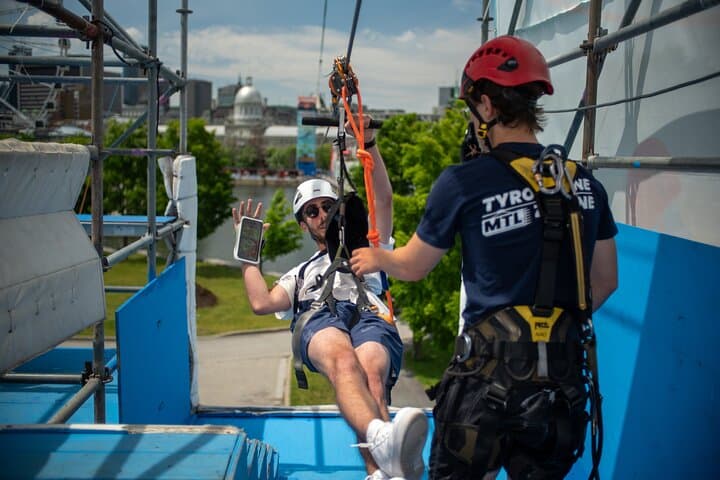 Montreal Zipline Adventure — Fly Over the Old Port from the Clock Tower photo 3