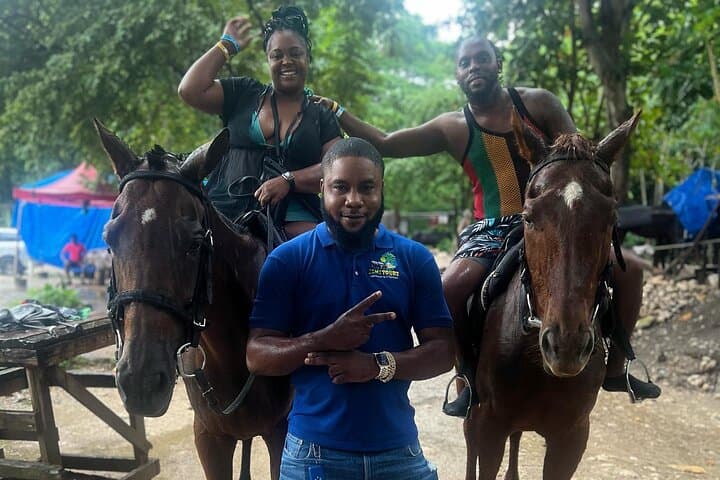 Blue Hole & Horseback Riding Combo: Ocho Rios Adventure from Montego Bay