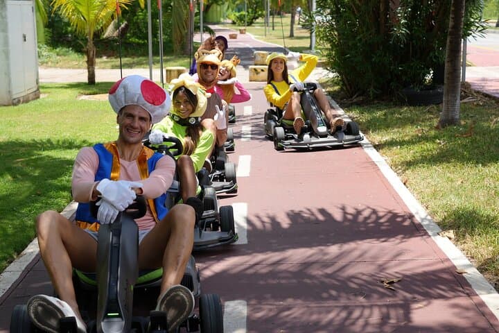 Costumed Electric Go-Kart Tour Through Cancun Hotel Zone — 90-Min Experience