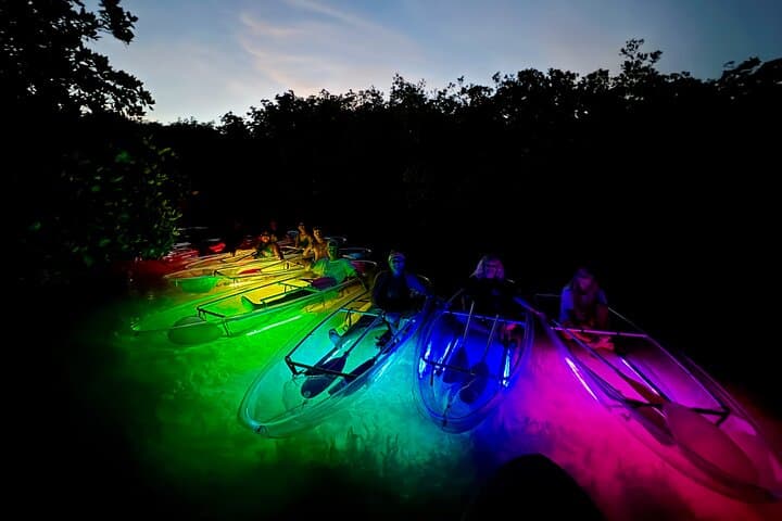 Night Kayak in Key West's Luminous Lagoon — LED Clear-Bottom Adventure photo 2