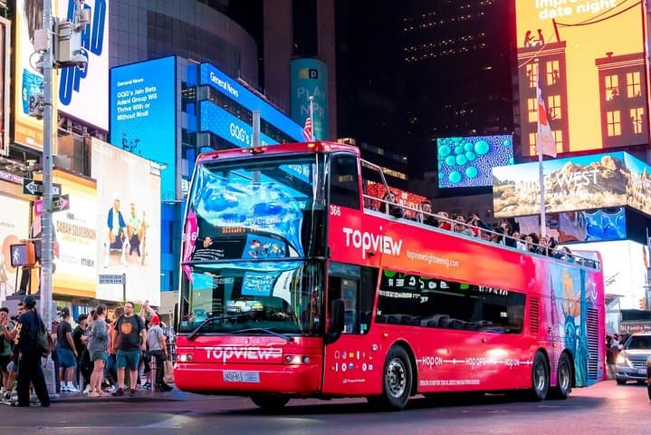 New York Night Tour — Open-Top Double-Decker Skyline Bus Experience