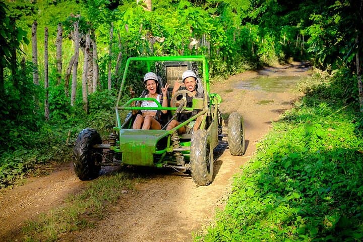 Punta Cana Full-Day Buggy, Zipline & Horseback Combo: Jungle Trails and Canopy Flights
