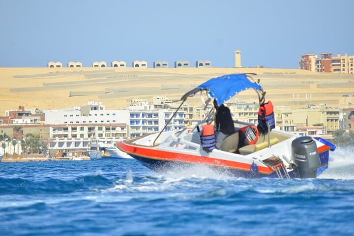 Private Speedboat to Dolphin House: Ethical Dolphin Snorkeling & Reefs from Hurghada photo 3