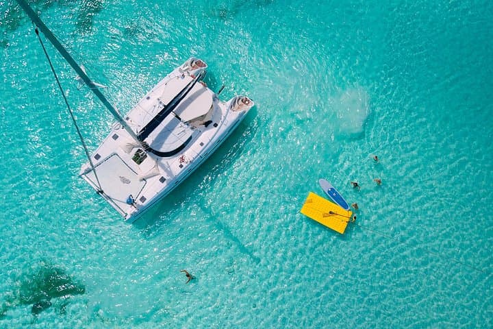 Private 4-Hour Catamaran Charter from Puerto Aventuras: Snorkel Inah Reef & Paddle Bay photo 3