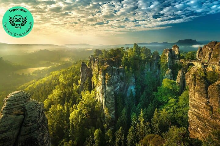 Bohemian and Saxon Switzerland Day Trip: Bastei, Pravčická Gate & Kamenice Gorge photo 1