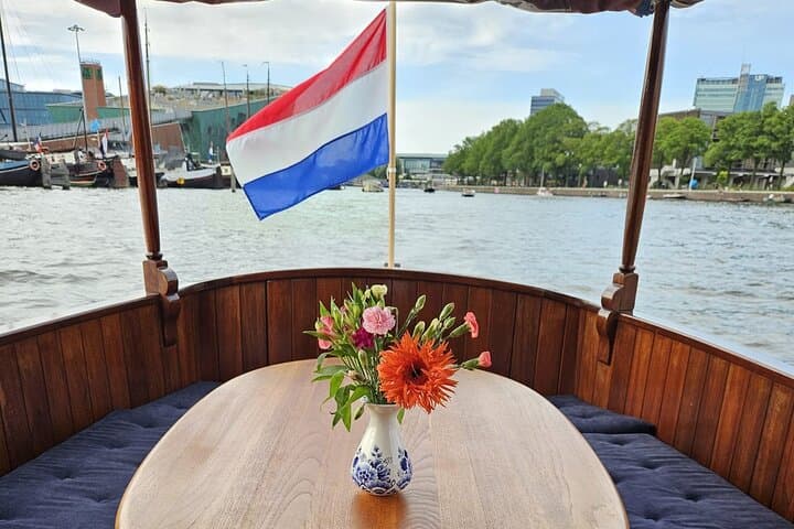 Romantic Private Amsterdam Canal Cruise 90-Min Evening Boat Tour with Welcome Drink photo 5
