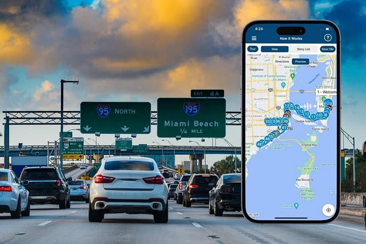 Miami Beaches Self-Guided Driving Audio Tour — South Beach to Coconut Grove by Car photo 2