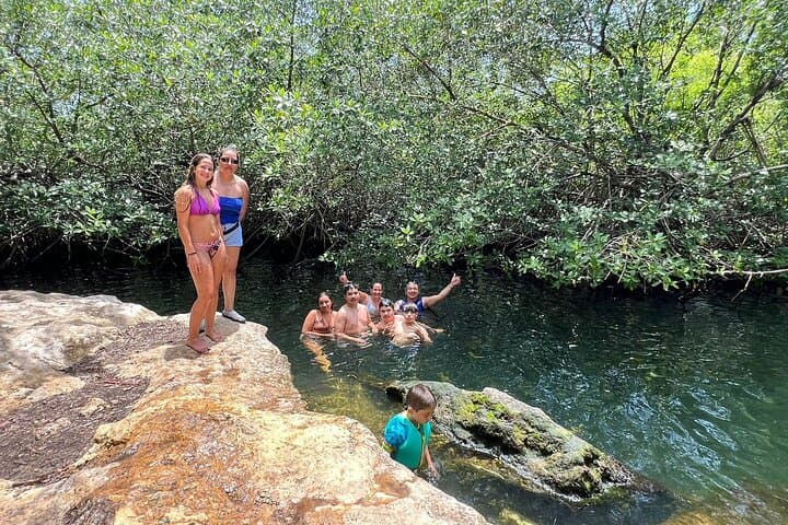 Private Jeep Cenotes Expedition in Cozumel — Cenote Swim, El Cedral & Tequila Tasting photo 3