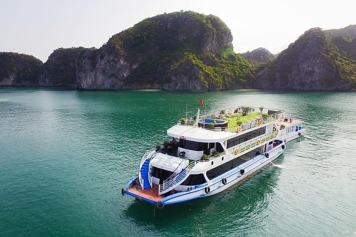 Full-Day Victory Star Cruise: Halong Bay Caves, Kayaks & Sunset Jacuzzi photo 1