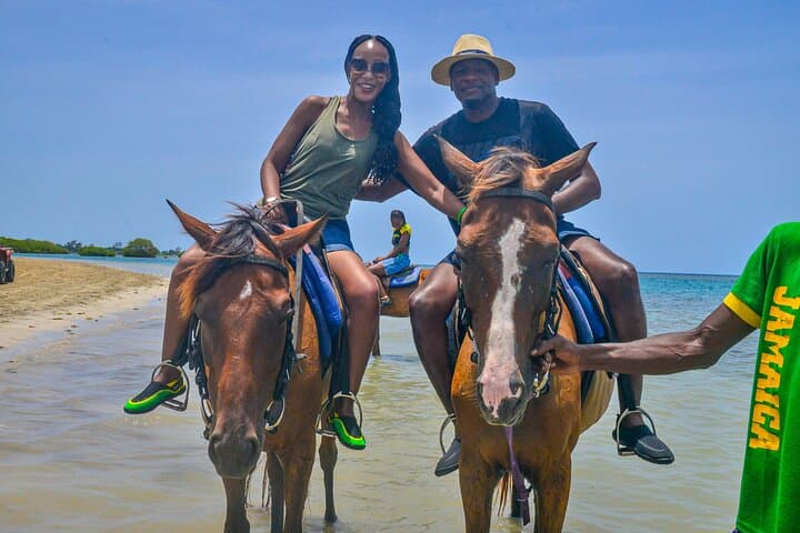 Montego Bay Horseback and Blue Hole Adventure: Beach Rides, Rope Swings & Dunn's River photo 5