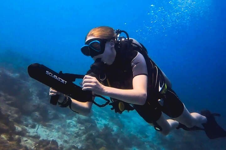 DPV Dive at Director's Bay, Curaçao — Underwater Scooter Reef Adventure