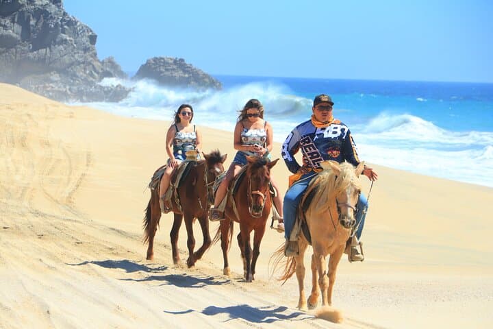 Ride Cabo’s White‑Sand Beaches: 2‑Hour Horseback Adventure & Tequila Tasting