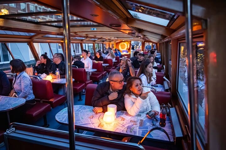 Amsterdam Evening Canal Cruise: 90-Min Night Cruise with Wine & Cheese photo 3