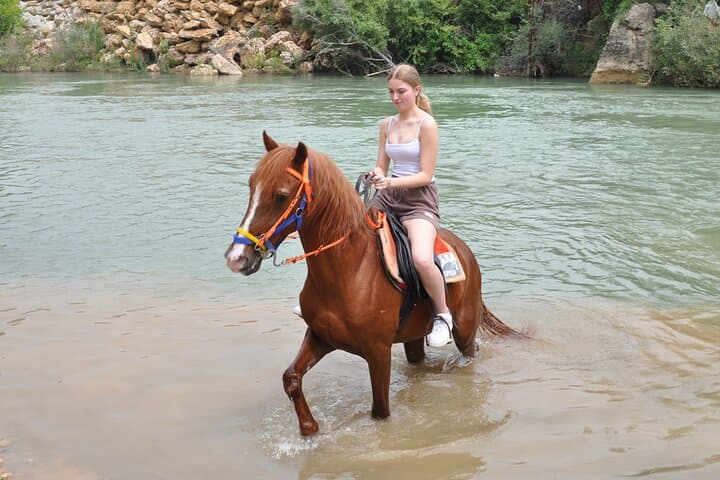 Horseback Riding in Ulugüney Stream: Private Alara River Adventure