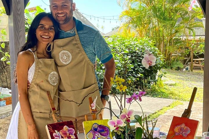 Big Island Cup N Canvas: 3-Hour Orchid Painting Party in Kona photo 3